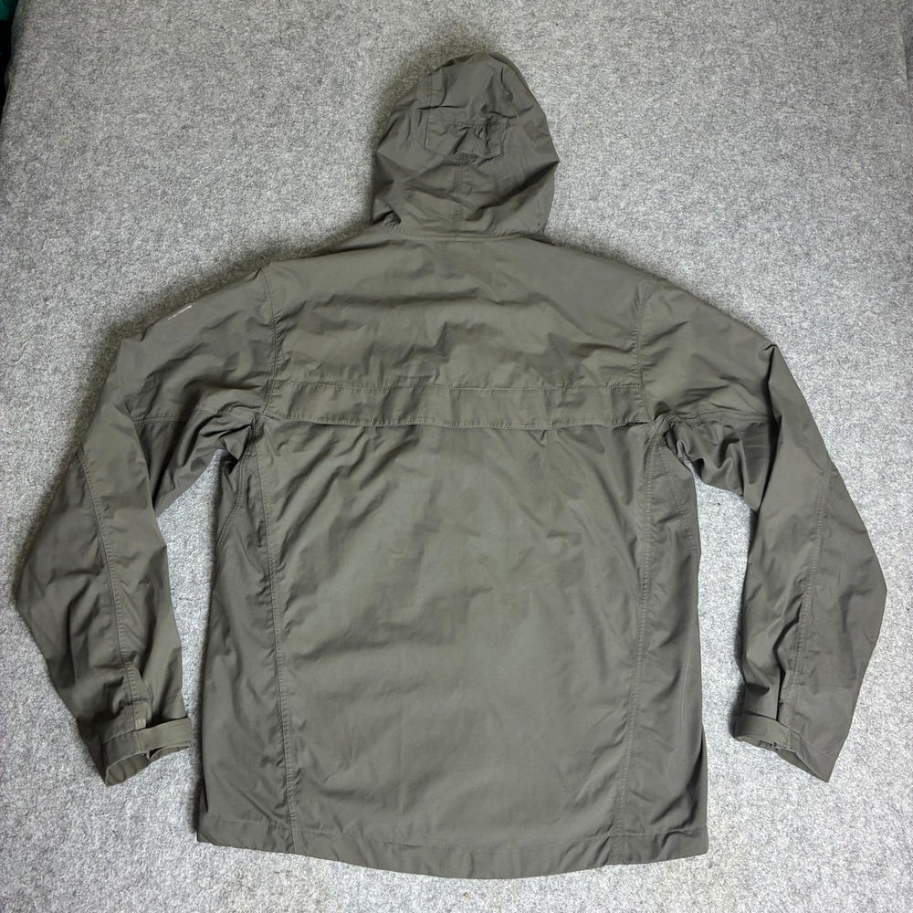 REI Mens Hooded Windbreaker Jacket Gray Mesh Lined Size Medium Hiking - Picture 2 of 9